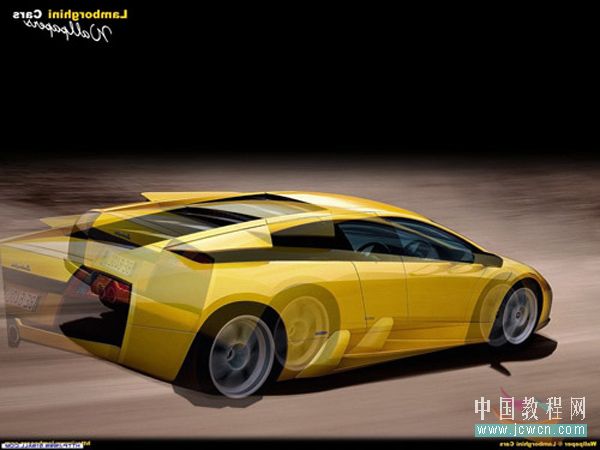 photoshop歷史記錄畫筆為跑車做幻影