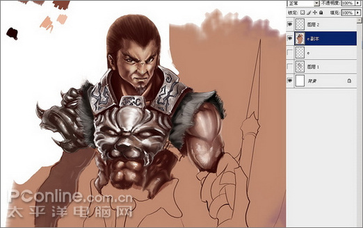 photoshop繪制網絡游戲男戰士 photoshop繪制網絡游戲男戰士