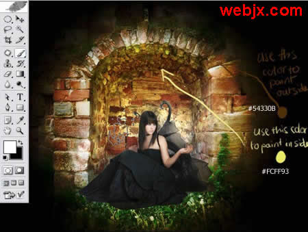 photoshop筆刷制作光照對(duì)比度效果照片