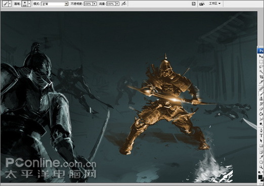 photoshop軟件和友基pf8060繪制插畫