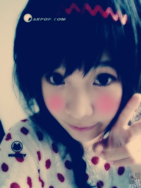 非主流ps教程:夢幻紅臉蛋女孩非主流