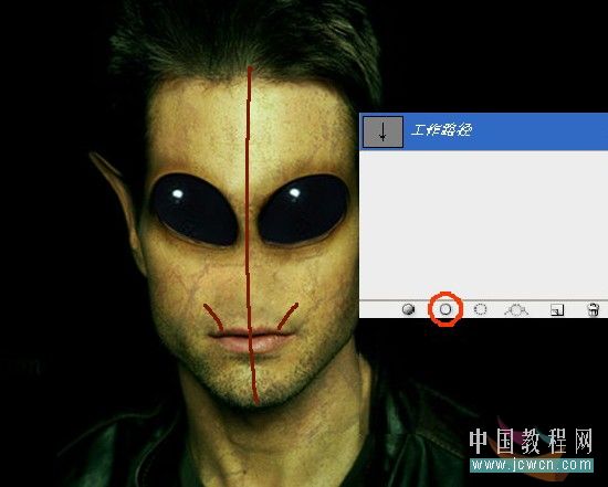 photoshop合成教程:恐怖的外星人