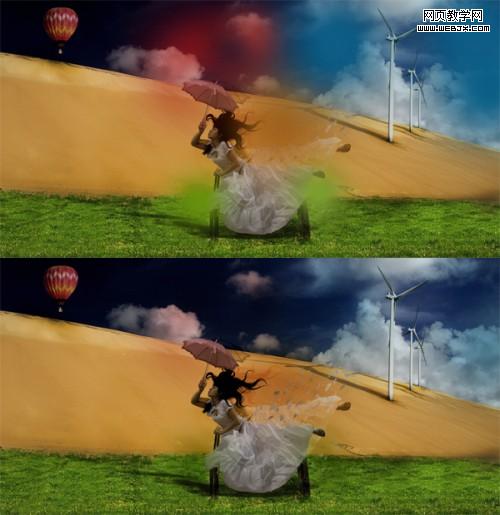 photoshop照片合成教程:暗調插畫效果_網頁設計