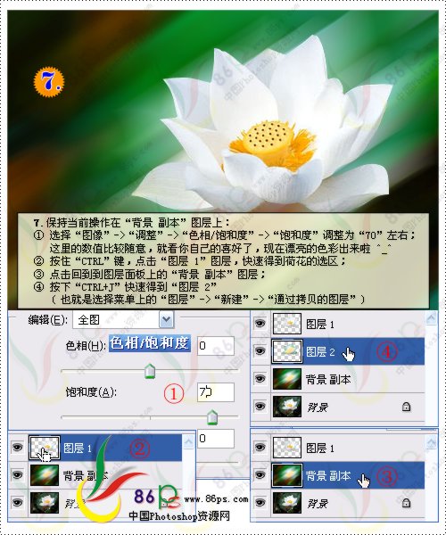 花卉照片處理 photoshop照片處理教程_網頁設計webjx.com轉載