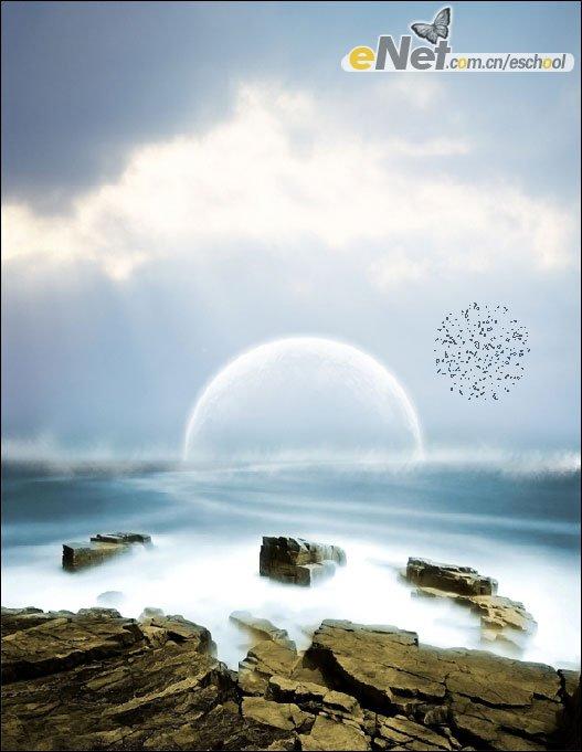 photoshop照片合成:夢幻海岸之光(5)