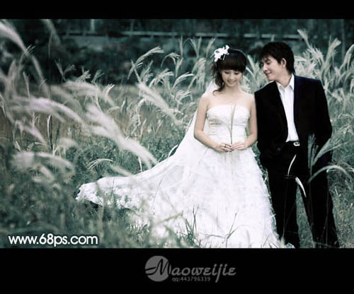 photoshop婚紗照片調色:柔美色調