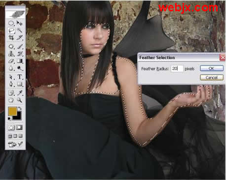 photoshop筆刷制作光照對(duì)比度效果照片