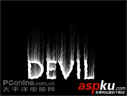 Photoshop教程:制作動態燃燒火焰字 Photoshop教程,火焰字