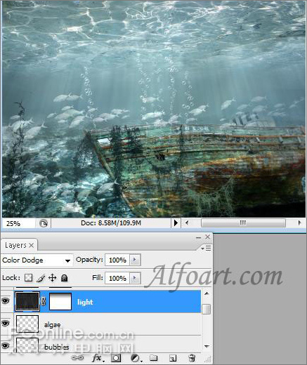 ps輕松制作魅力無限的水底場景