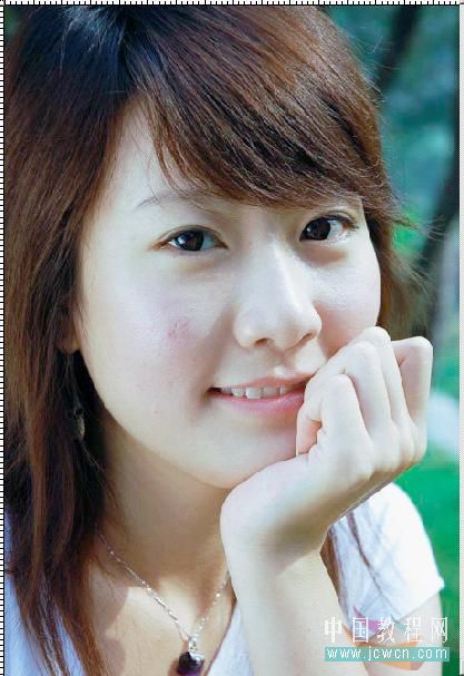 photoshop教程:水靈靈的美女調出來_網頁設計webjx.com轉載