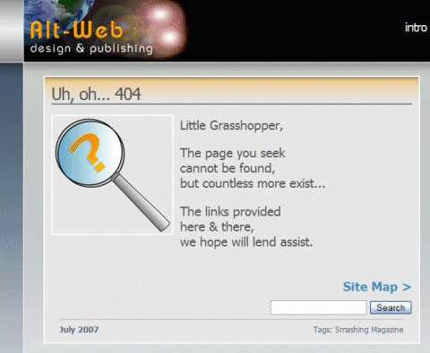 網站404極富創意的圖片欣賞