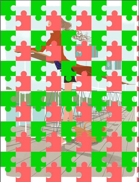 Photoshop教你打造美麗酷酷拼圖