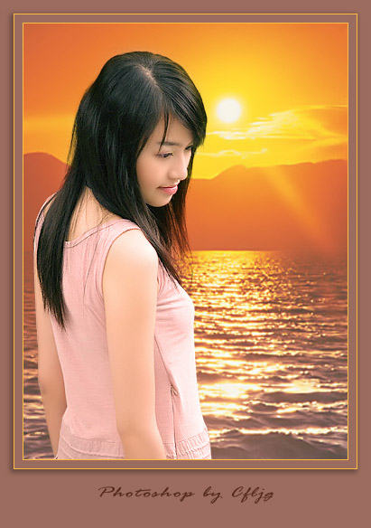 ps照片合成教程,夕陽中的美女_網頁設計轉載教程