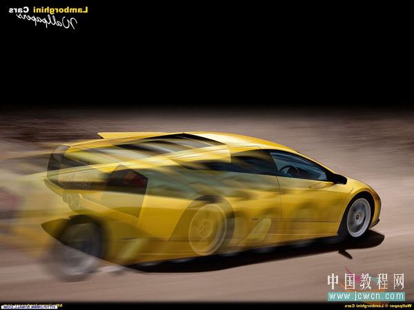 photoshop歷史記錄畫筆為跑車做幻影