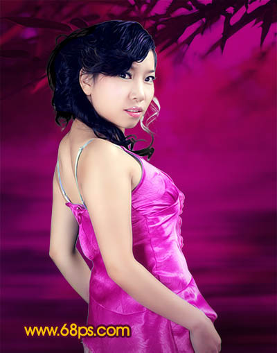 photoshop照片處理:制作粉紅色背景