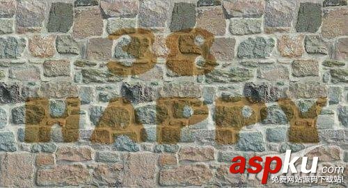 Photoshop模擬在墻上文字特效 Photoshop,文字特效