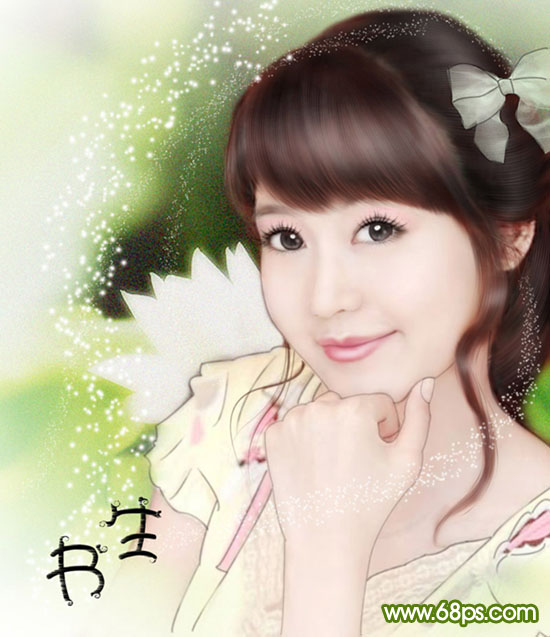 photoshop教程:真人照片轉唯美仿手繪效果