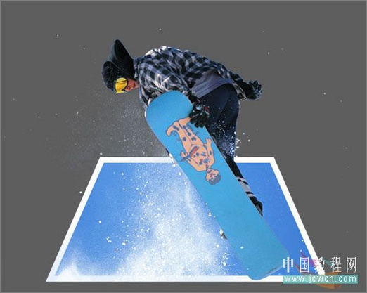 創意:ps教程之飛出相片的滑雪運動員 創意:ps教程之飛出相片的滑雪運動員