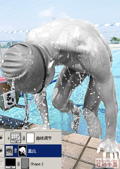 利用photoshop巧妙將人物改成“水人”