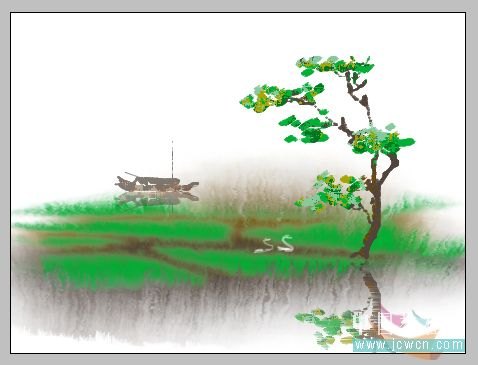 妙用photoshop制作水彩畫的簡單方法