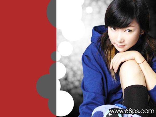 photoshop教程:紅衣mm照片制作_網頁設計webjx.com轉載