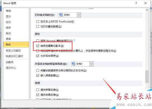 Word2010中設(shè)置“始終創(chuàng)建備份副本”的方法