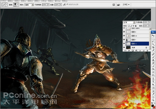 photoshop軟件和友基pf8060繪制插畫