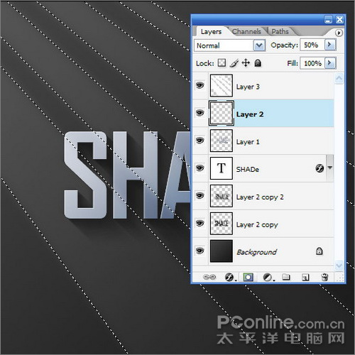 photoshop制作光線照射效果的立體文字 photoshop制作光線照射效果的立體文字