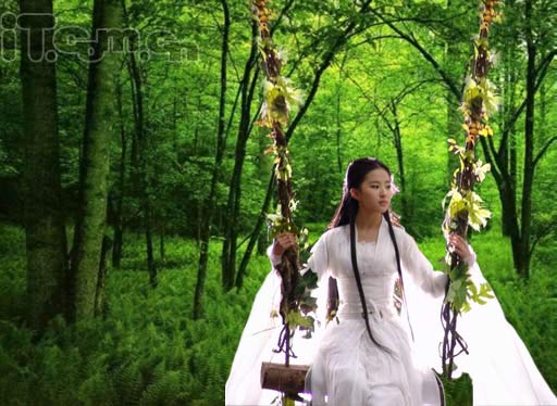 photoshop照片合成為美麗畫卷