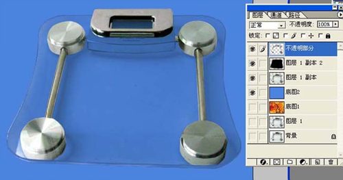 透明玻璃的摳圖方法