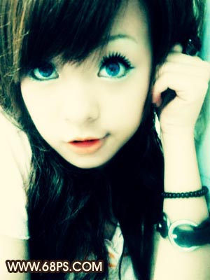 ps歷史快照來給mm化妝,非主流效果制作_網頁設計webjx.com