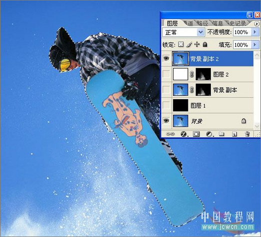 創意:ps教程之飛出相片的滑雪運動員 創意:ps教程之飛出相片的滑雪運動員