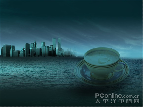 photoshop照片合成:驚濤駭浪在哪會有?