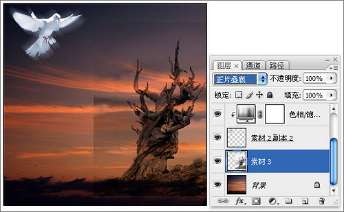 photoshop照片合成:幻境中的和平鴿 photoshop照片合成:幻境中的和平鴿