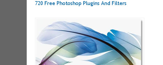 720 free photoshop plugins and filters - screen shot.