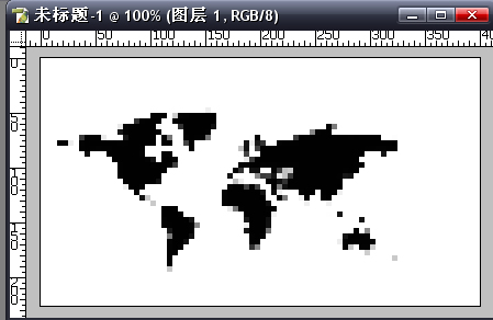 photoshop簡單形狀圖轉(zhuǎn)換相素拼帖
