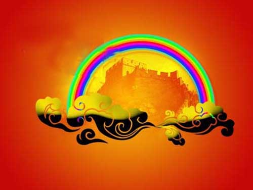 ps教程:繪制快樂奧運2008宣傳畫