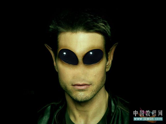 photoshop合成教程:恐怖的外星人