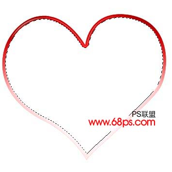 支持2008北京奧運 ps繪制奧運紅心圖案