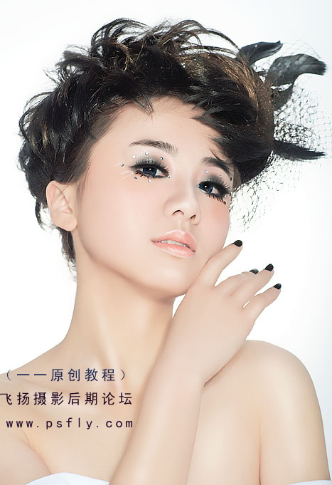 photoshop磨皮教程:修飾艷麗美女肌膚_webjx.com