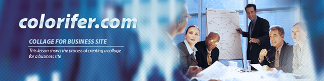 creating collage for business site tutorial: final result