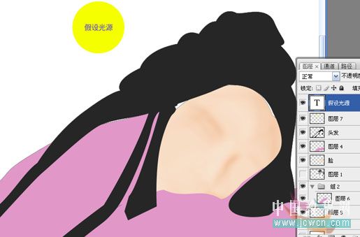 photoshop鼠繪漂亮的人物桃花淚