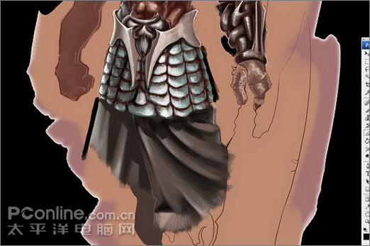 photoshop繪制網絡游戲男戰士 photoshop繪制網絡游戲男戰士