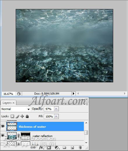 ps輕松制作魅力無限的水底場景