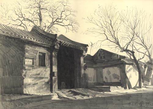 留住胡同—精彩photoshop鉛筆畫欣賞_網(wǎng)頁設(shè)計www.webjx.com轉(zhuǎn)載