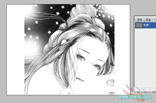 photoshop鼠繪漂亮的人物桃花淚