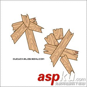 Photoshop個性畫筆制作可愛木頭字 Photoshop,木頭字