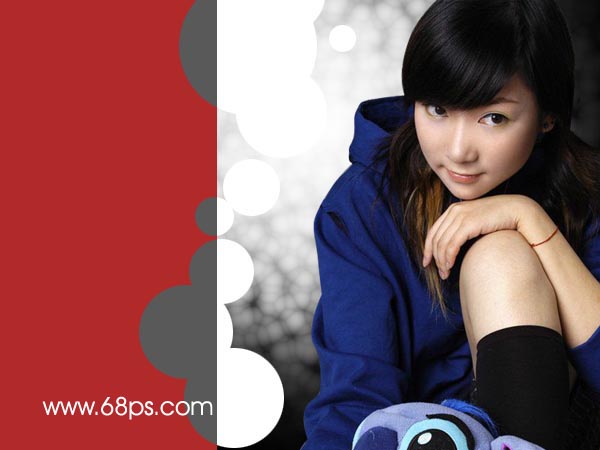 photoshop教程:紅衣mm照片制作_網頁設計webjx.com轉載