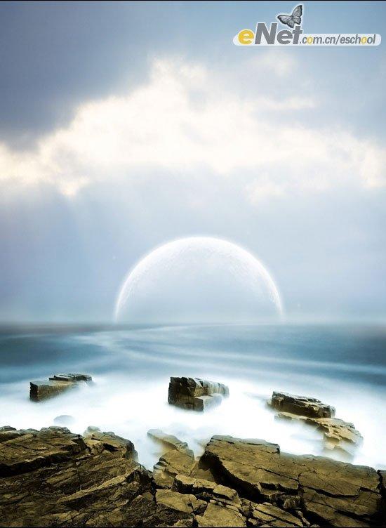 photoshop照片合成:夢幻海岸之光(5)