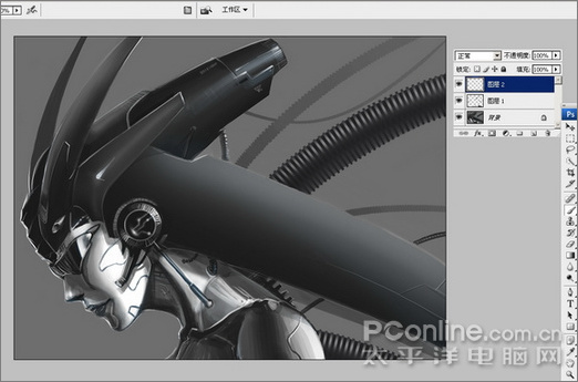 photoshop和友基pf1209鼠繪美女機(jī)器人 photoshop和友基pf1209鼠繪美女機(jī)器人